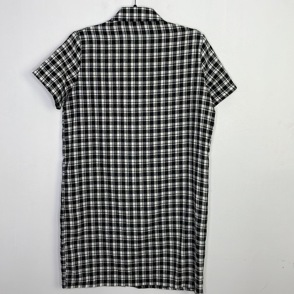 Daisy street plaid contrasting zipper shirt dress - Picture 6 of 6